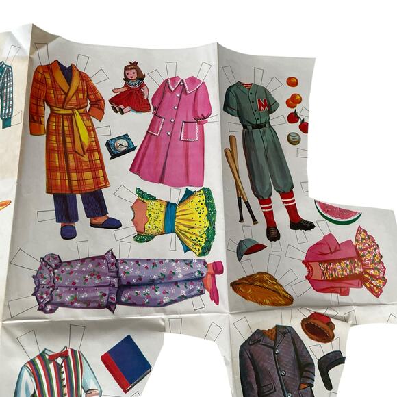 Vintage Walt Disney Mouseketeer Cut Outs Paper Doll Clothes Incomplete READ - Picture 8 of 10